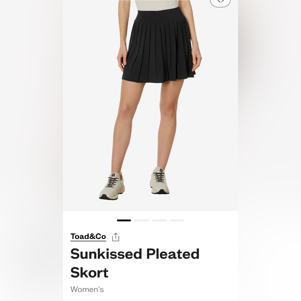 Toad&Co Sunkissed pleated skort